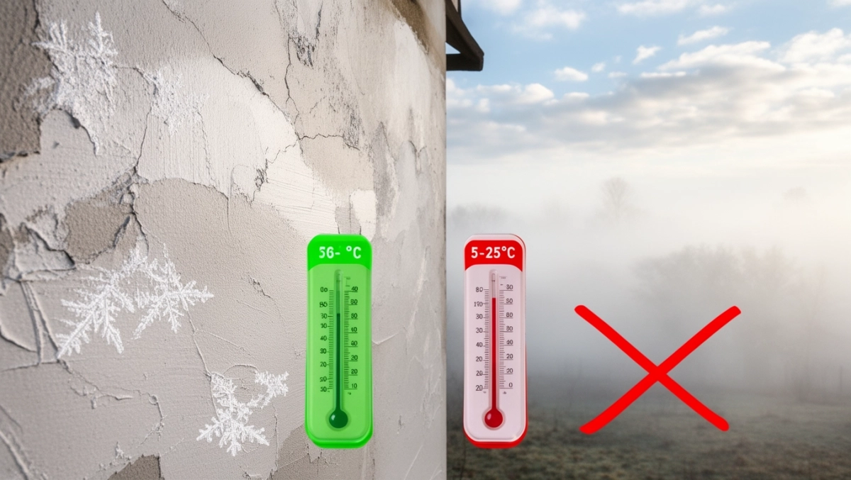 tynk silikonowy w jakich temperaturach